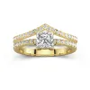 Or jaune 18 carats Plaqué Classique Ensemble nuptial