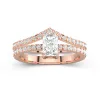 Or rose 18 carats Plaqué Classique Ensemble nuptial