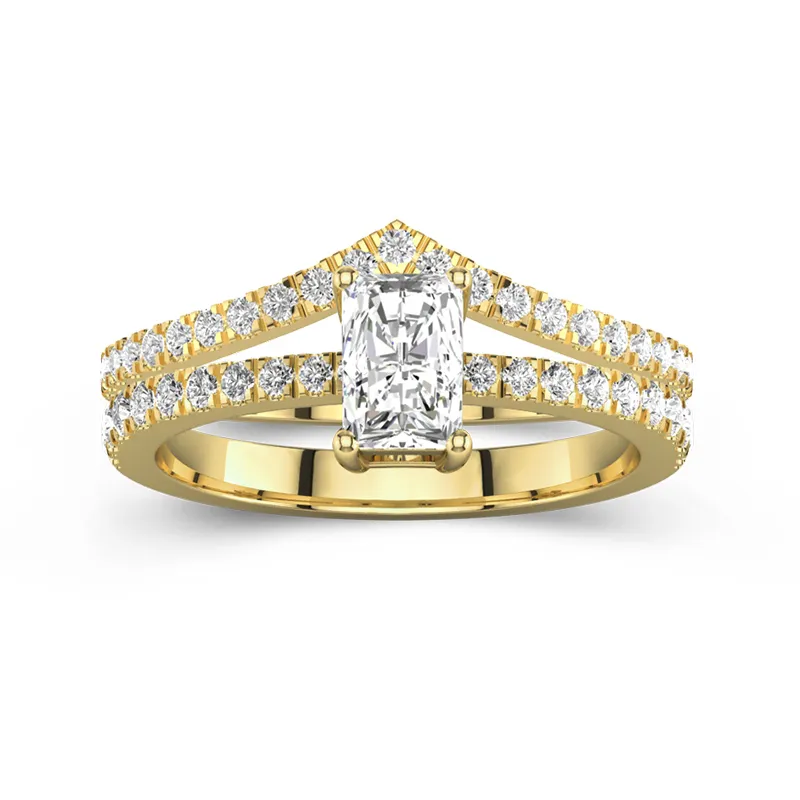 18K Yellow Gold Plated Classic Bridal Set