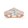 Or rose 18 carats Plaqué Classique Ensemble nuptial