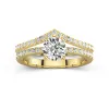 Or jaune 18 carats Plaqué Classique Ensemble nuptial