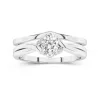 Prong Wedding Ring Set 1.00ct Moissanite