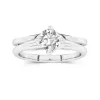 Solitaire East West Bridal Set 1.00ct Moissanite