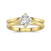 Solitaire East West Bridal Set 1.00ct Moissanite