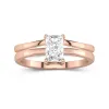 2.00ct Moissanite Wedding Ring Set 18K Rose Gold