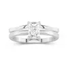 1.00ct Moissanite Wedding Ring Set 925 Sterling Silver