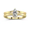 Classic Marquise Cut Wedding Ring Set