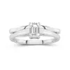 Cathedral East West Bridal Set 2.00ct Moissanite