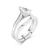 Cathedral East West Bridal Set 1.50ct Moissanite