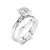 14K White Gold Moissanite Bridal Set