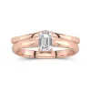 14K Rose Gold Moissanite Bridal Set