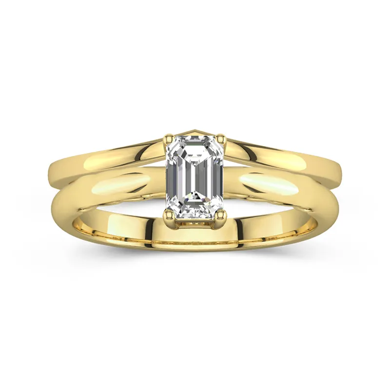 14K Gold Moissanite Bridal Set