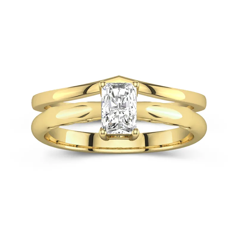 14K Gold Moissanite Bridal Set