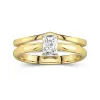 14K Gold Moissanite Bridal Set