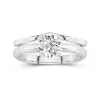 18K White Gold Moissanite Bridal Set