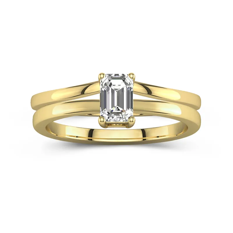 14K Gold Moissanite Bridal Set