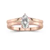 14K Rose Gold Moissanite Bridal Set