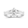 925 Sterling Silver Moissanite Bridal Set