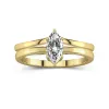 18K Gold Moissanite Bridal Set