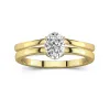 14K Gold Moissanite Bridal Set