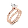 14K Rose Gold Moissanite Bridal Set