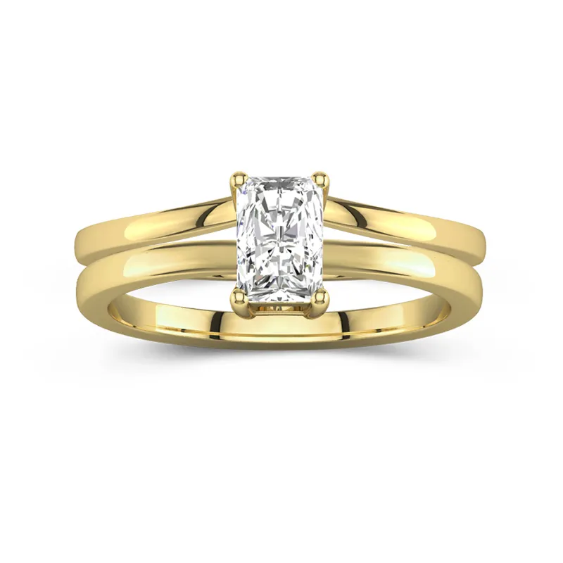 14K Gold Moissanite Bridal Set