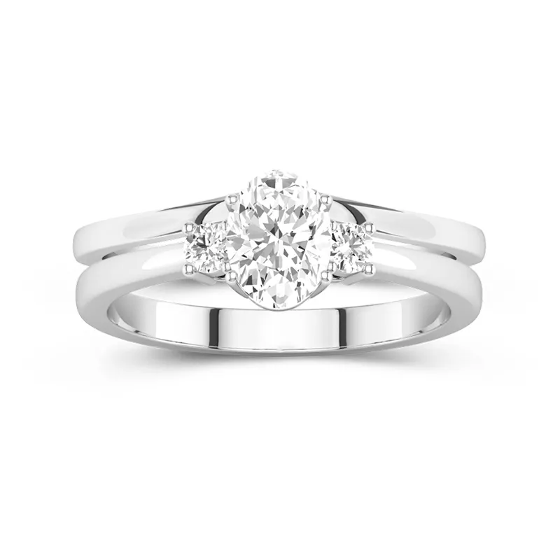 Classic Oval Cut Bridal Set