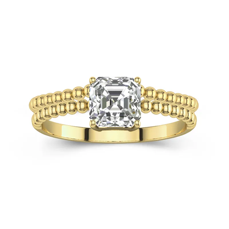 1.00ct Moissanite Wedding Ring Set 14K Gold