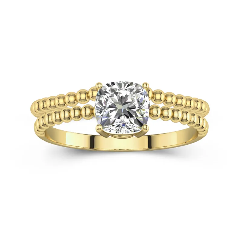 1.00ct Moissanite Wedding Ring Set 14K Gold