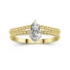 1.00ct Moissanite Wedding Ring Set 14K Gold