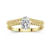 1.00ct Moissanite Wedding Ring Set 14K Gold