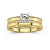 14K Gold Moissanite Bridal Set