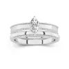 14K White Gold Moissanite Bridal Set