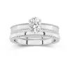 14K White Gold Moissanite Bridal Set