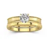 14K Gold Moissanite Bridal Set