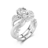 Nature 1.50ct Cubic Zirconia Bridal Set