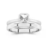 Solitaire Bezel Bridal Set 1.00ct Moissanite