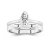 Solitaire Bezel Bridal Set 1.00ct Moissanite