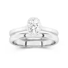 Solitaire Bezel Bridal Set 1.00ct Moissanite