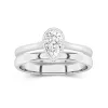 Solitaire Bezel Bridal Set 1.00ct Moissanite