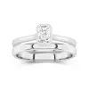 Solitaire Bezel Bridal Set 1.00ct Moissanite