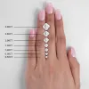 Plated Wide Beaded Wedding Ring Set