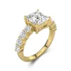 Classique Princesse 2.50ct Moissanite Bague de fiançailles