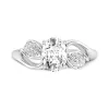 Leaf Prong Engagement Ring 1.50ct Moissanite