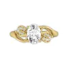 Leaf Prong Engagement Ring 1.50ct Moissanite