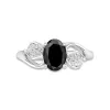 Noir Zircon cubique Bague de fiançailles