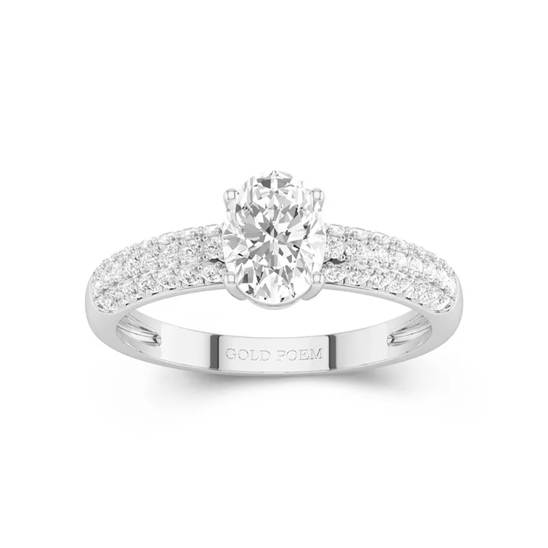 Pavé Engagement Ring 1.50ct Moissanite