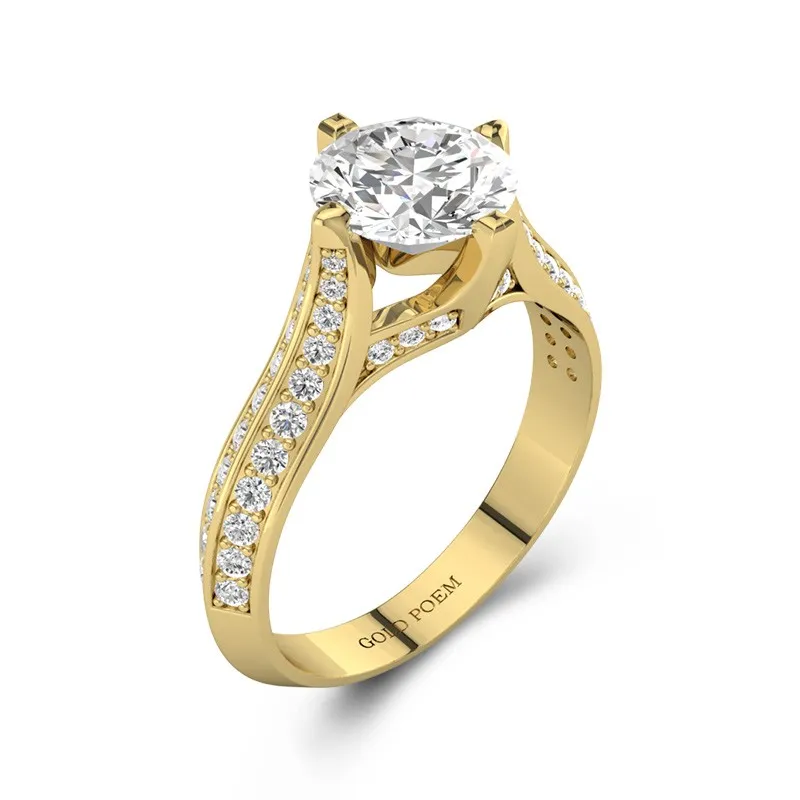 Pavé East West Engagement Ring 1.50ct Cubic Zirconia