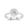 Halo Engagement Ring 1.00ct Moissanite