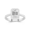 Halo Engagement Ring 2.00ct Moissanite